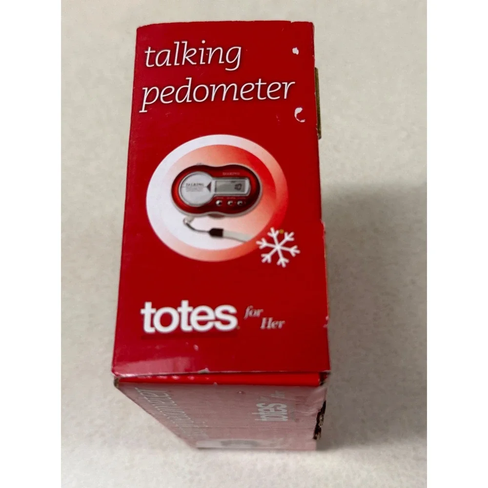 Totes for Her Red Talking Pedometer with Panic Alarm